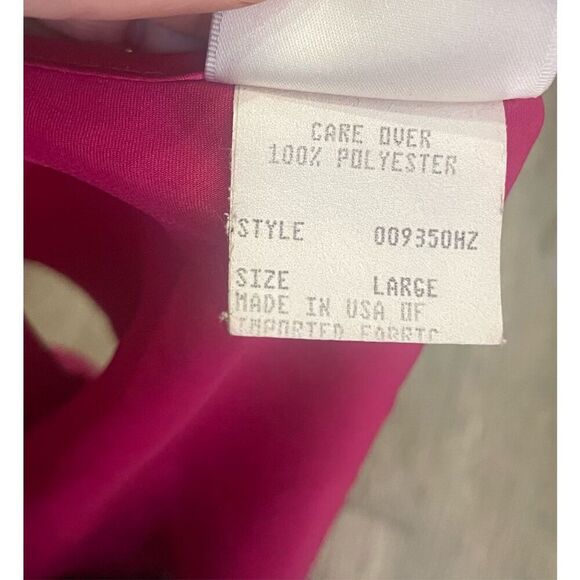 Katherine Bishop Hot Pink Large Vintage Tank and Shorts Pajama Set - Picture 7 of 7